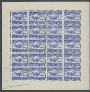 British Propaganda Forgery Mi27 for Germany Luftfeldpost 1 Full Sheet MNH 108979