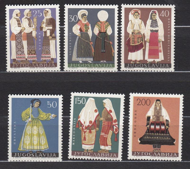 Yugoslavia - 1964 Costumes Sc # 740/745 - MNH (1723)