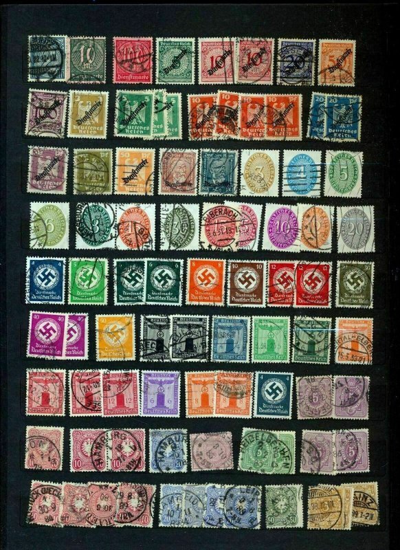 Germany Reich Early/Mid Used Collection (Aprx 350 Items)Tro 736