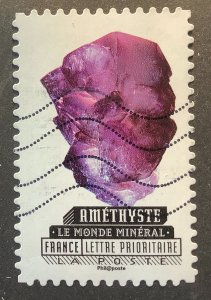 France 2016 Scott 4949 used -  Mineral world, Amethyst
