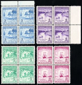 Canal Zone Stamps # 142-5 MNH Block Of 4