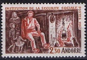 French Andorra 1967,Sc.#177 MNH Invalid with family