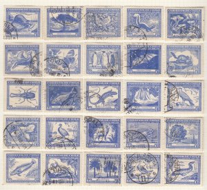 Chile 1948 60c Claudio Gay Reconstructed Used Block. Scott 254