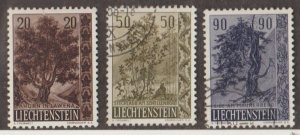 Liechtenstein Scott #326-327-328 Stamp - Used Set