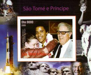 Sao Tome & Principe 2005 US PRESIDENT Barack Obama & Family Deluxe s/s Mint (NH)