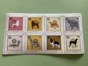 Eynhallow Scotland Rotary International Dogs mint stamps sheet R49546
