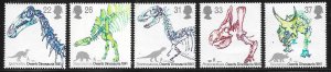 GREAT BRITAIN 1991 DINOSAURS Set Sc 1387-1391 MNH