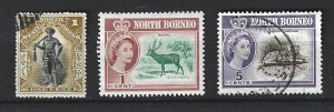 NORTH BORNEO Mint & Used Mini-Lot of 3 stamp 2019 CV $1.05