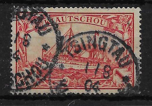 KIAUTSCHOU SG20 1901 GERMAN CURRENCY 1m CARMINE USED