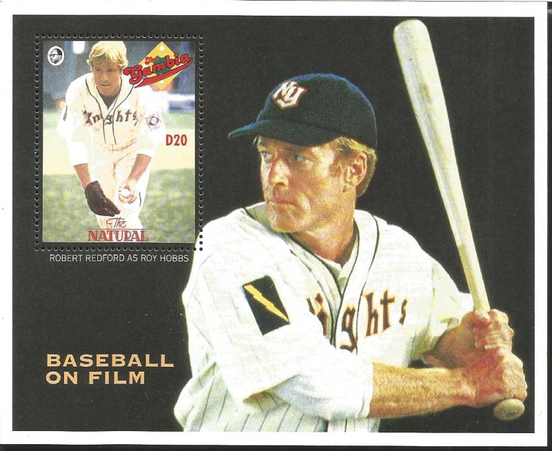 vtaeb.J) 2006 GAMBIA, BASEBALL ON FILM, THE NATURAL, ROBERT REDFORD AS ROY HOBBS