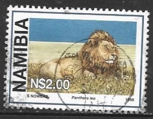 NAMIBIA 1998 used $2, Wild Cats Scott 880
