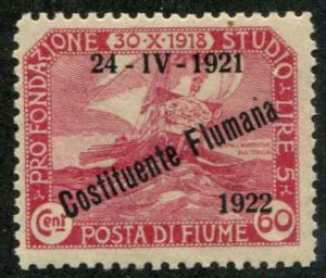 Fiume SC# 154 Second Constitutent Assembly of 1922 MLH SCV $17.50