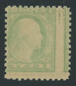 USA 498 - 1 cent Perf 11 - VF/XF Mint-nh with full offset on reverse
