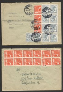 GERMANY ALLIED OCCUPATION - COVER - MULTI-FRANKED - 1948.