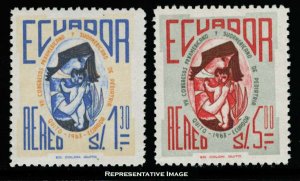 Ecuador Scott C414-C415 Mint never hinged.