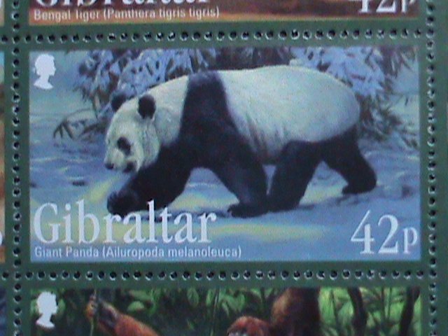 ​GIBRALTAR-2011 ENDANGER ANIMALS MNH S/S EST. $14.00 VF WE SHIP TO WORLD WIDE.