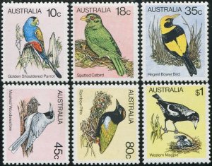 Australia 1980 SG734 Birds set of 6 MNH