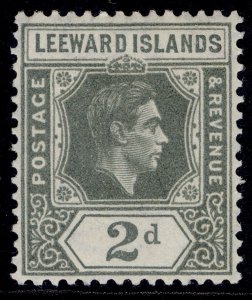 LEEWARD ISLANDS GVI SG103, 2d olive-grey, LH MINT.