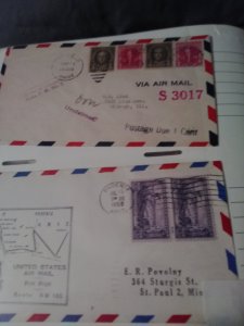 250+ covers! 60: CIVIL WAR &1800's ;WW I,WW II, FDC, first flight,airmail, RPO..