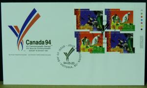 3207   Canada   FDC's   # 1517-22   PB   XV Commonwealth Games     CV$ 26.25