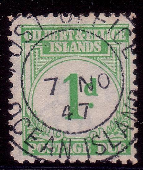 GILBERT & ELLICE IS 1940 Postage Due 1d fine used..........................40784