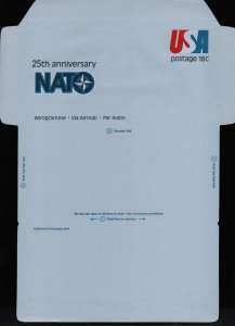 #UC49 18c NATO 25th Anniversary, Never Folded, Unused NH **ANY 5=FREE SHIPPING**