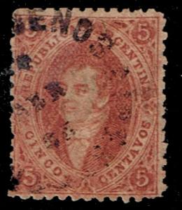 Argentina - 1864 - Scott #11 - Used