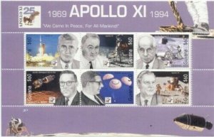 Guyana - 1994 - Apollo XI - Sheet Of 6 Stamps - Scott #2810 - MNH