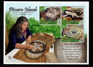 PITCAIRN ISLANDS SGMS848 2012I ART OF IT TAPA  MNH