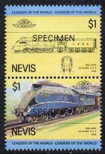 Nevis 1983 Locomotives #1 (Leaders of the World) Mallard ...