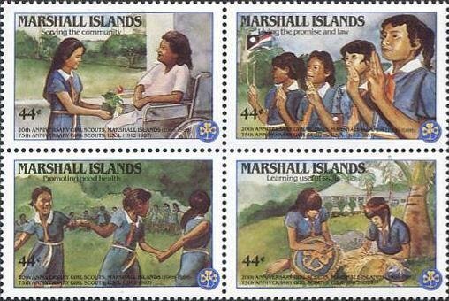 Marshall Islands 1986 MNH Stamps Scott C12a Scouting Scouts
