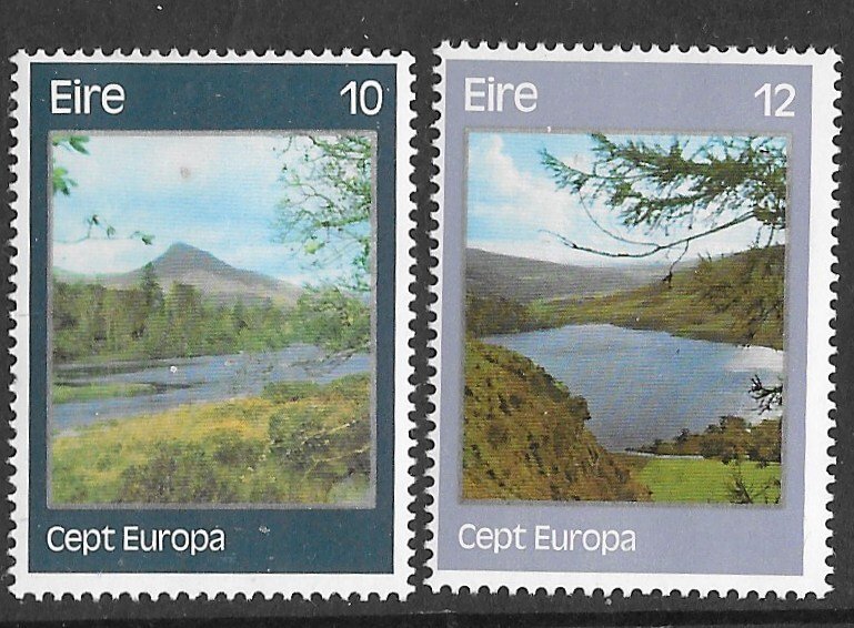 Ireland # 413-14 Europa  Scenic Views  1977  (2)  Mint NH