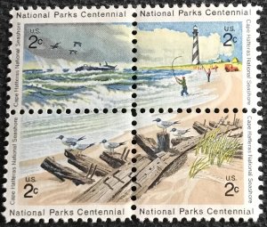 US #1448-1451 MNH Block of 4 Cape Hatteras SCV $.50 L10