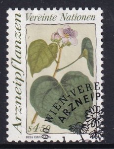 United Nations Vienna  #101   used 1990  medicinal plants  4.50s