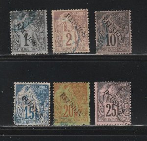 Reunion 17-18, 21-24 U Overprints