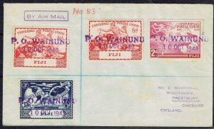 FIJI 1949 (10 Oct) Registered cover (philatelic) to - 41244
