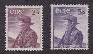 Ireland # 159-160, Thomas O'Crohan, Author, LH, 1/3 Cat.