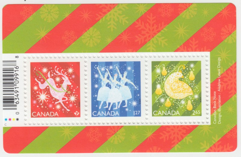 Canada -  *NEW* CHRISTMAS Shiny & Bright, 2019 Souvenir Sheet - MNH