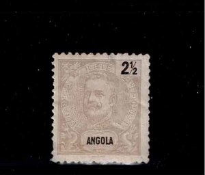 Angola Scott #38, Single 1898 FVF MH