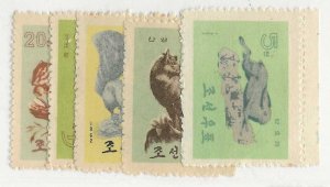 North Korea Sc #437-441  set of 5 animals NH VF