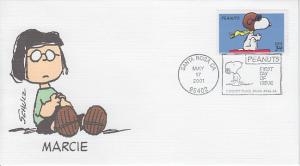 2001 Peanuts Snoopy (Scott 3507) Fleetwood 11 of 17 FDC