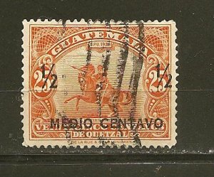 Guatemala 301 Surcharged Used