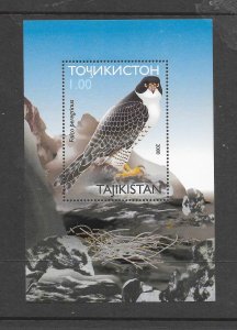 BIRDS - TAJIKISTAN #165 FALCON S/S MNH