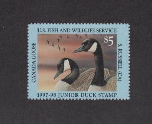 JDS5 - Junior Federal Duck Stamp.   Single. MNH. OG. #02 JDS5c
