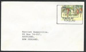 TOKELAU IS 1992 cover to NZ, scarce boxed ATAFU datestamp..................11520