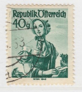 1948 Austria Provincial Costumes 40g Used Stamp A19P54F327-