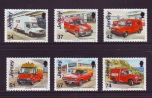 Jersey Sc 1236-41 2006 Postal Vehicles stamp set mint NH