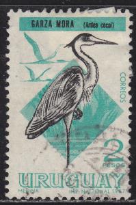 Uruguay 752 Cocoi Heron 1966