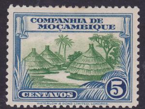 Mozambique Company - 1937 \Native Huts\ - 5c -Mint LH