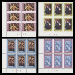 Uganda 1986 (MNH) Christmas plate blocks ✔️